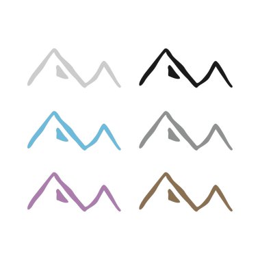 KOLORFUL HILLS İşaret Sembolü Logo VECTOR