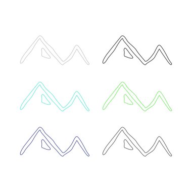 KOLORFUL HILLS İşaret Sembolü Logo VECTOR