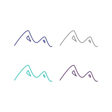 KOLORFUL HILLS İşaret Sembolü Logo VECTOR