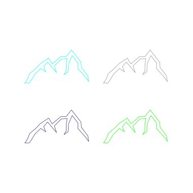 COLORFUL HILLS DESIGN PATTERN TEXTURE BACKGROUND VECTOR