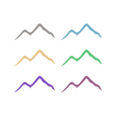 COLORFUL HILLS DESIGN PATTERN TEXTURE BACKGROUND VECTOR