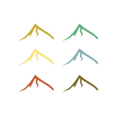 COLORFUL HILLS DESIGN PATTERN TEXTURE BACKGROUND VECTOR