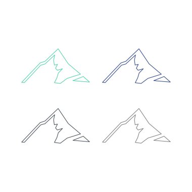 KOLORFUL HILLS İşaret Sembolü Logo VECTOR