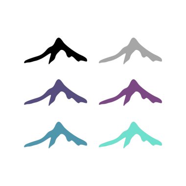 KOLORFUL HILLS İşaret Sembolü Logo VECTOR