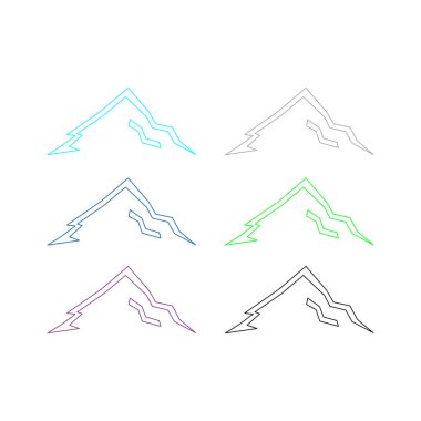 KOLORFUL HILLS İşaret Sembolü Logo VECTOR