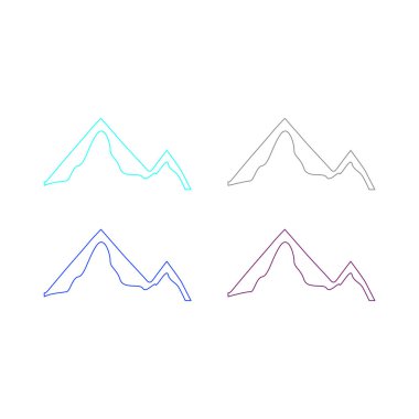 KOLORFUL HILLS İşaret Sembolü Logo VECTOR