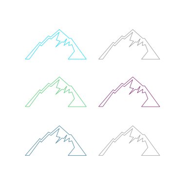 KOLORFUL HILLS İşaret Sembolü Logo VECTOR