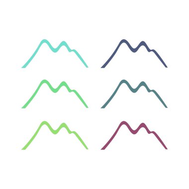 KOLORFUL HILLS İşaret Sembolü Logo VECTOR