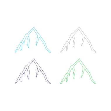 KOLORFUL HILLS İşaret Sembolü Logo VECTOR