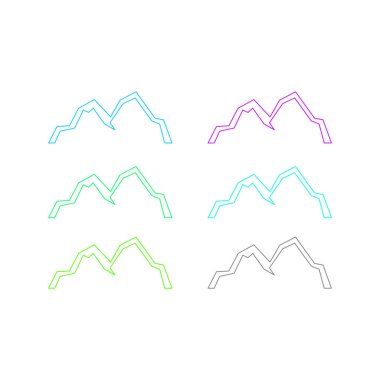 KOLORFUL HILLS İşaret Sembolü Logo VECTOR