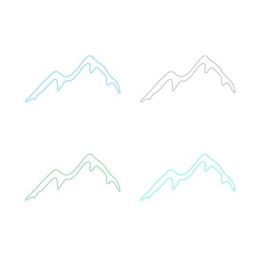 KOLORFUL HILLS İşaret Sembolü Logo VECTOR