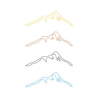 KOLORFUL HILLS İşaret Sembolü Logo VECTOR