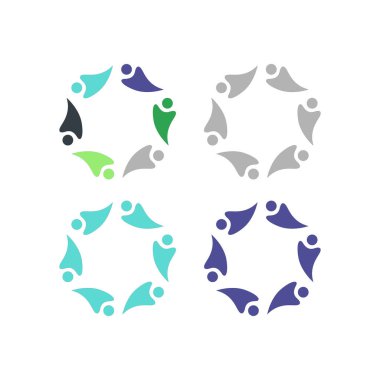 COLORFUL İNSANLAR Ekip Çalışması Sendika İşaret Logosu