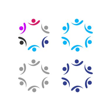 COLORFUL İNSANLAR Ekip Çalışması Sendika İşaret Logosu