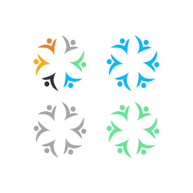 COLORFUL İNSANLAR Ekip Çalışması Sendika İşaret Logosu