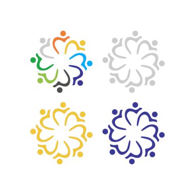 COLORFUL İNSANLAR Ekip Çalışması Sendika İşaret Logosu