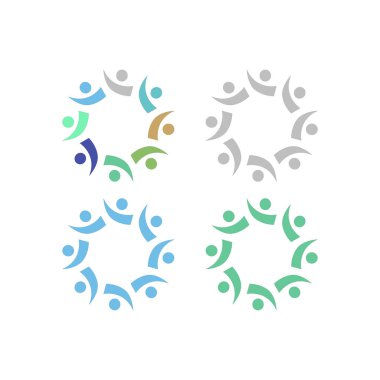 COLORFUL İNSANLAR Ekip Çalışması Sendika İşaret Logosu