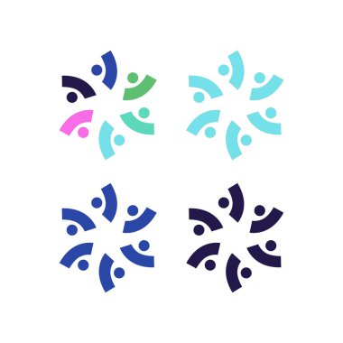 COLORFUL İNSANLAR Ekip Çalışması Sendika İşaret Logosu