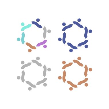 COLORFUL İNSANLAR Ekip Çalışması Sendika İşaret Logosu