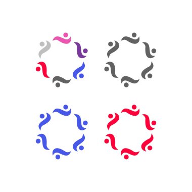 COLORFUL İNSANLAR Ekip Çalışması Sendika İşaret Logosu