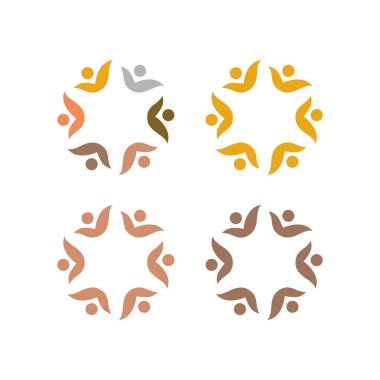 COLORFUL İNSANLAR Ekip Çalışması Sendika İşaret Logosu