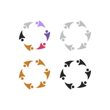 COLORFUL İNSANLAR Ekip Çalışması Sendika İşaret Logosu