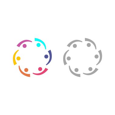 COLORFUL İNSANLAR Ekip Çalışması Sendika İşaret Logosu