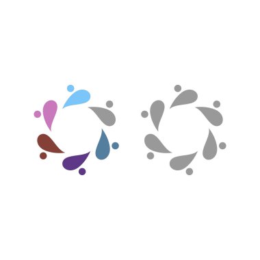 COLORFUL İNSANLAR Ekip Çalışması Sendika İşaret Logosu