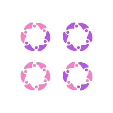 COLORFUL İNSANLAR Ekip Çalışması Sendika İşaret Logosu