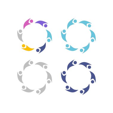 COLORFUL İNSANLAR Ekip Çalışması Sendika İşaret Logosu