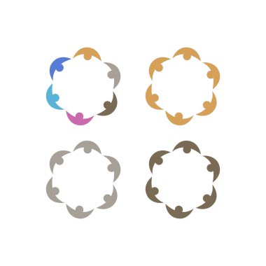 COLORFUL İNSANLAR Ekip Çalışması Sendika İşaret Logosu