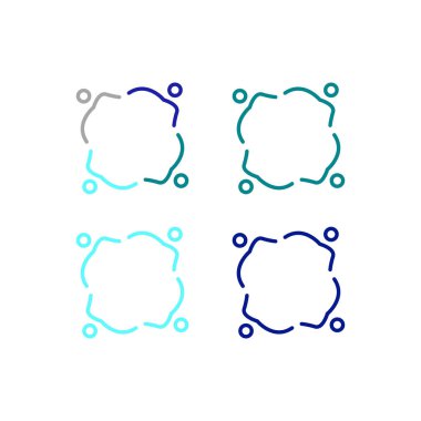 COLORFUL İNSANLAR Ekip Çalışması Sendika İşaret Logosu