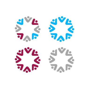 COLORFUL İNSANLAR Ekip Çalışması Sendika İşaret Logosu