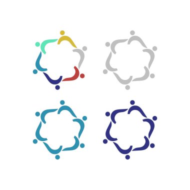 COLORFUL İNSANLAR Ekip Çalışması Sendika İşaret Logosu