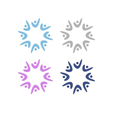 COLORFUL İNSANLAR Ekip Çalışması Sendika İşaret Logosu