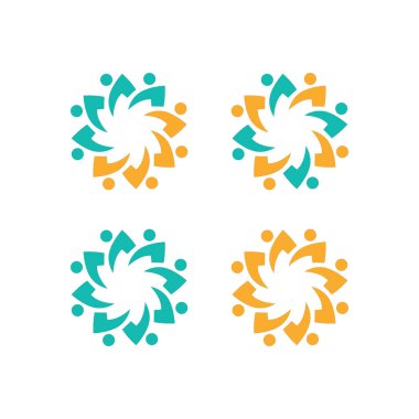 COLORFUL İNSANLAR Ekip Çalışması Sendika İşaret Logosu