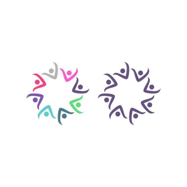 COLORFUL İNSANLAR Ekip Çalışması Sendika İşaret Logosu