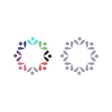 COLORFUL İNSANLAR Ekip Çalışması Sendika İşaret Logosu