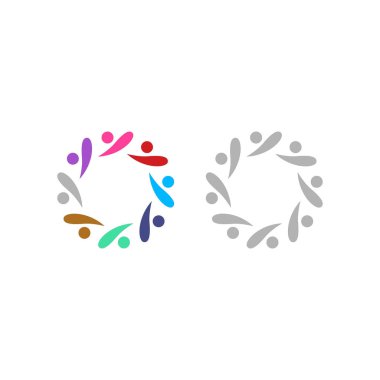 COLORFUL İNSANLAR Ekip Çalışması Sendika İşaret Logosu