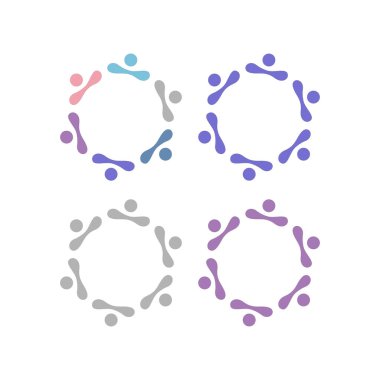 COLORFUL İNSANLAR Ekip Çalışması Sendika İşaret Logosu