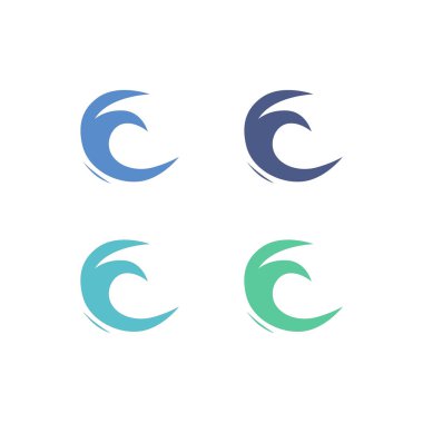 Su Sıçratma İşareti Sembol Logo Vektörü