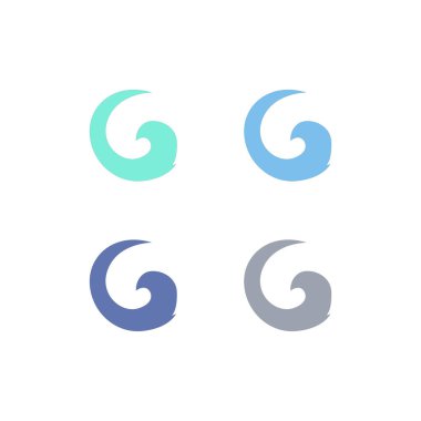 Su Sıçratma İşareti Sembol Logo Vektörü