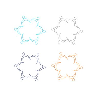 Birlikte Çalışan İnsanlar, Birlik, Takım Çalışması, İş Adamları Beyazlar 'da İzole Edildi