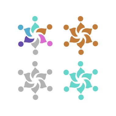 İNSANLAR BAĞLANDI BİRLİK Ekibi İşaret Sembolü Logosu