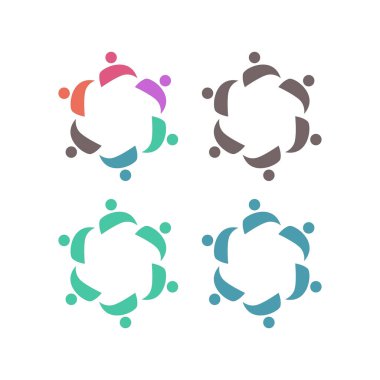 İNSANLAR BAĞLANDI BİRLİK Ekibi İşaret Sembolü Logosu