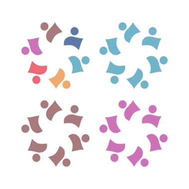 İNSANLAR BAĞLANDI BİRLİK Ekibi İşaret Sembolü Logosu