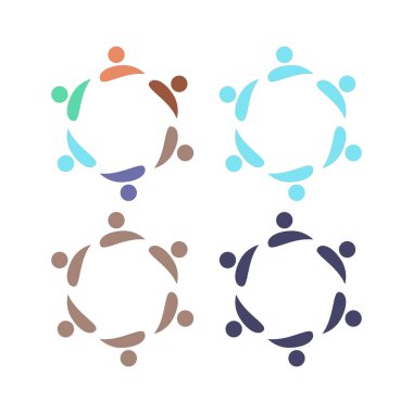 İNSANLAR BAĞLANDI BİRLİK Ekibi İşaret Sembolü Logosu