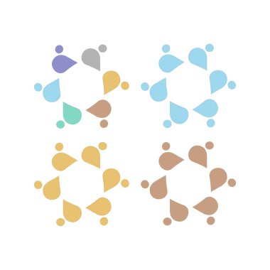 İNSANLAR BAĞLANDI BİRLİK Ekibi İşaret Sembolü Logosu