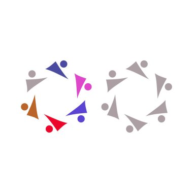 İNSANLAR BAĞLANDI BİRLİK Ekibi İşaret Sembolü Logosu