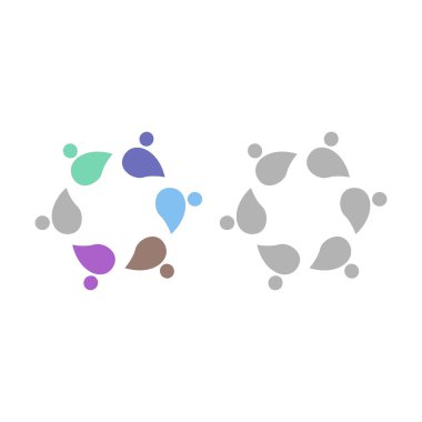 İNSANLAR BAĞLANDI BİRLİK Ekibi İşaret Sembolü Logosu